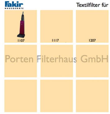 Fakir Textilfilter Bestell-Nr. 2326830 