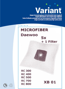Variant XB01 Microvlies Staubsaugerbeutel + Microfilter 