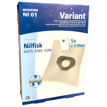 Variant NI01 Microvlies Staubsaugerbeutel + Microfilter 