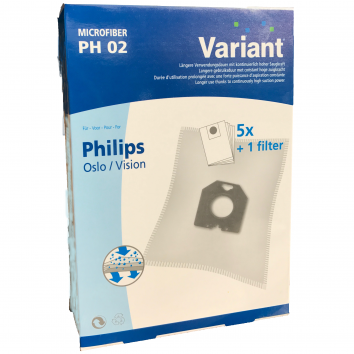 Variant PH02 Microvlies Staubsaugerbeutel + Microfilter 