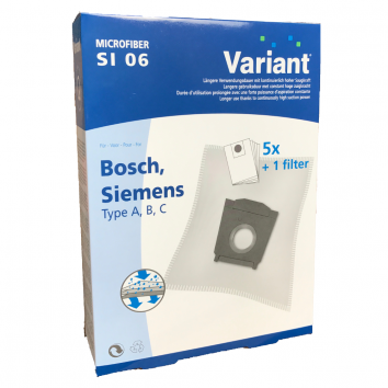 Variant SI06 Microvlies Staubsaugerbeutel + Microfilter 