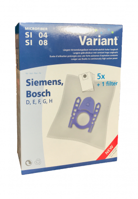Variant SI08 Microvlies Staubsaugerbeutel + Microfilter 