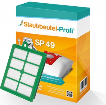 Staubbeutel-Profi SP49 10 Staubsaugerbeutel + 1 Hepafilter 006 Made in Germany 
