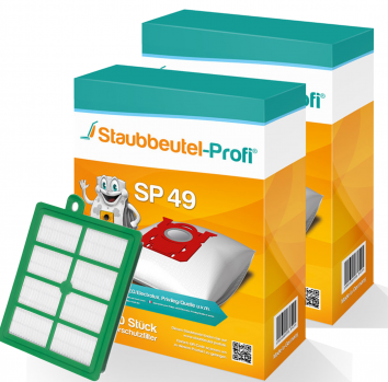 Staubbeutel-Profi SP49 20 Staubsaugerbeutel + 1 Hepafilter 006 Made in Germany 